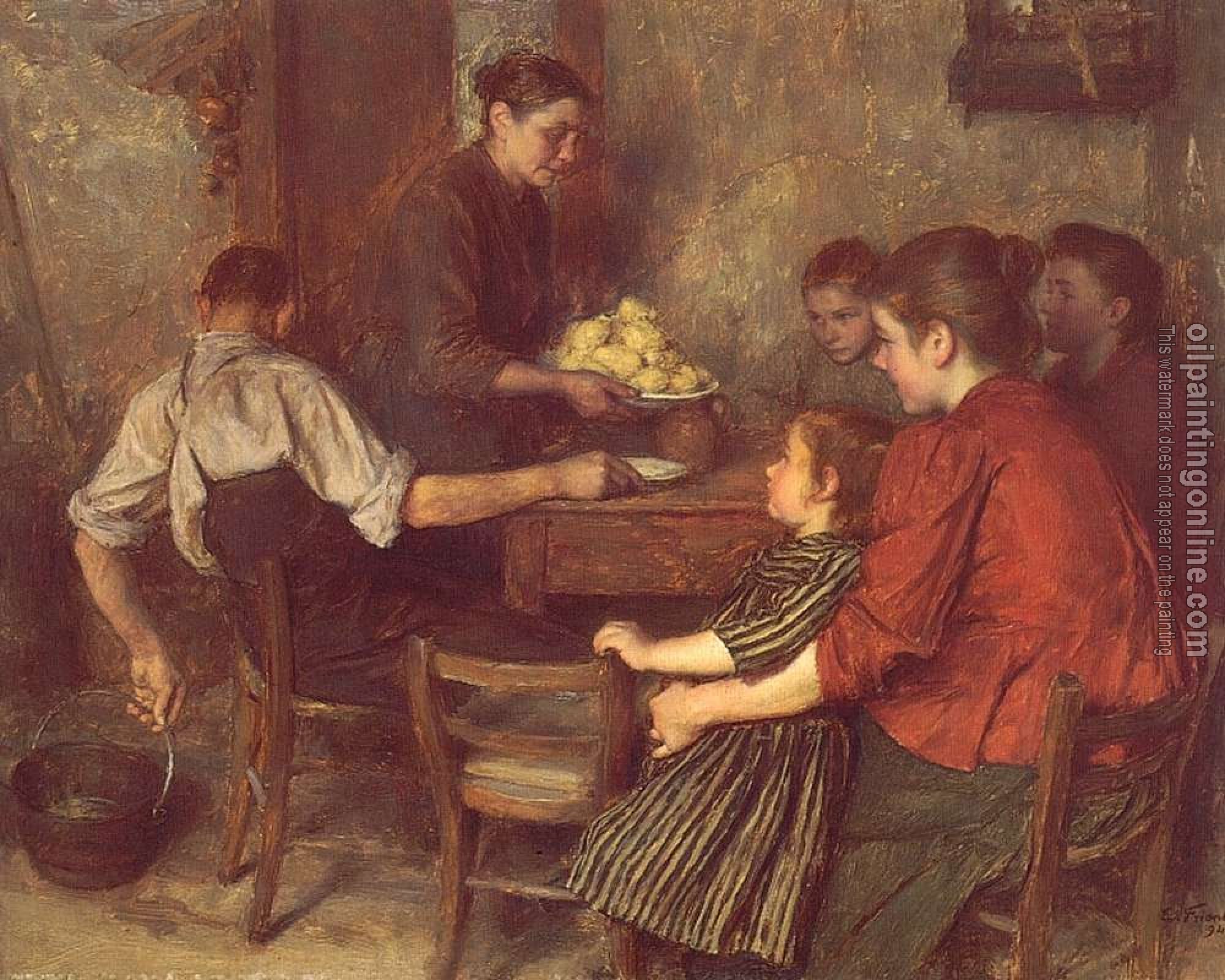 Emile Friant - Le Repas Frugal